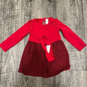 Carter’s baby girl plaid Christmas dress